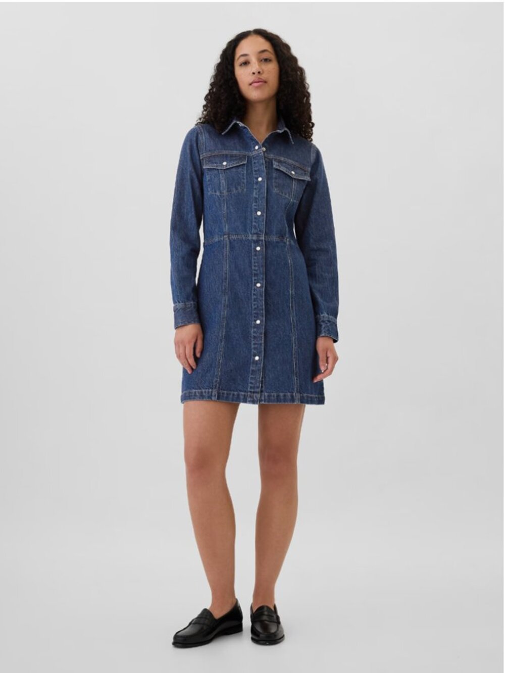 GAP western denim mini dress